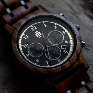 שעון יד מעץ לגברים דגם Mark